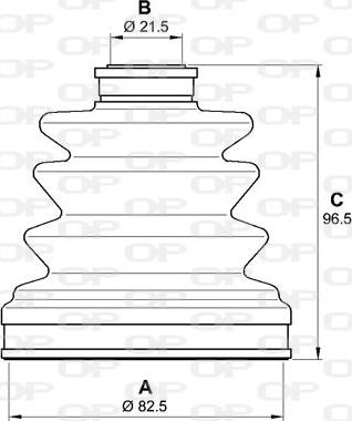 Open Parts SJK7065.00 - Cuffia, Semiasse www.autoricambit.com