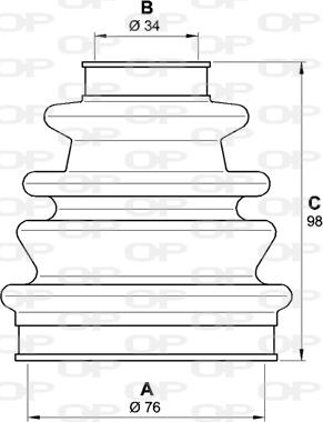 Open Parts SJK7014.00 - Cuffia, Semiasse www.autoricambit.com