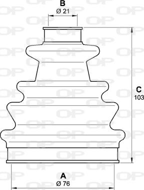 Open Parts SJK7080.00 - Cuffia, Semiasse www.autoricambit.com