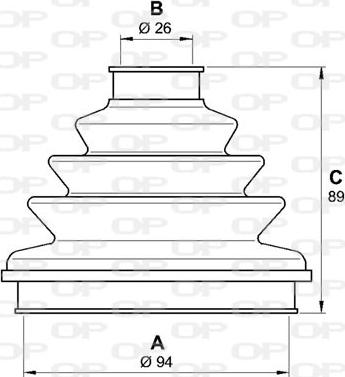 Open Parts SJK7087.00 - Cuffia, Semiasse www.autoricambit.com