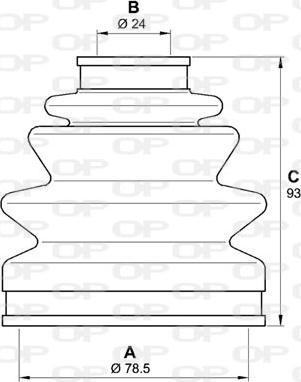 Open Parts SJK7033.00 - Cuffia, Semiasse www.autoricambit.com