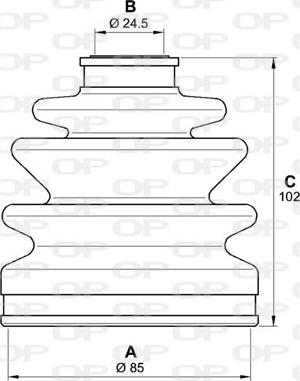 Open Parts SJK7027.00 - Cuffia, Semiasse www.autoricambit.com