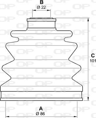 Open Parts SJK7186.00 - Cuffia, Semiasse www.autoricambit.com