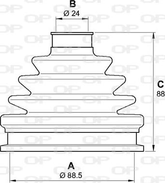 Open Parts SJK7135.00 - Cuffia, Semiasse www.autoricambit.com