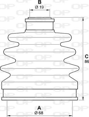 Open Parts SJK7172.00 - Cuffia, Semiasse www.autoricambit.com