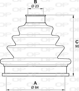 Open Parts SJK7240.00 - Cuffia, Semiasse www.autoricambit.com