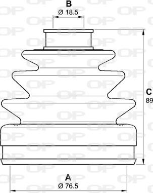 Open Parts SJK7212.00 - Cuffia, Semiasse www.autoricambit.com