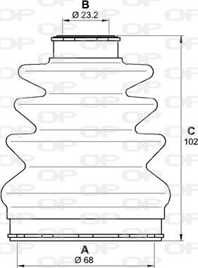 Open Parts SJK7221.00 - Cuffia, Semiasse www.autoricambit.com