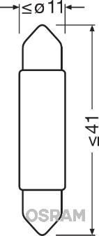 Osram 6441CW-01B - Lampadina, Luce abitacolo www.autoricambit.com