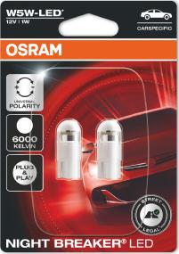 Osram 2825DWNBC-02B - Lampadina, Luce abitacolo www.autoricambit.com