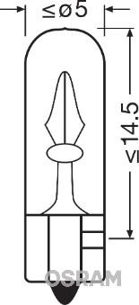 Osram 2722 - Lampadina, Illuminazione strumentazione www.autoricambit.com