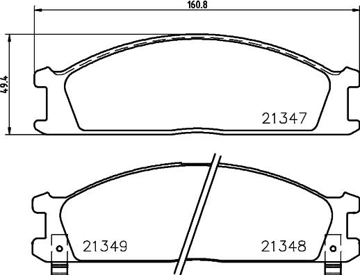 Japanparts 5001137 - Kit pastiglie freno, Freno a disco www.autoricambit.com