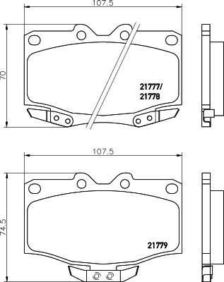 BOSCH 424 269B - Kit pastiglie freno, Freno a disco www.autoricambit.com