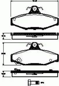 Textar 23242 142 1 5 - Kit pastiglie freno, Freno a disco www.autoricambit.com