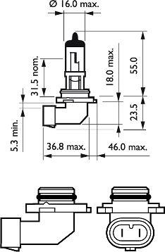 PHILIPS 9006PRB1 - Lampadina, Faro di profondità www.autoricambit.com