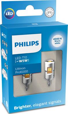 PHILIPS 11961WU60X2 - Lampadina, Luce abitacolo www.autoricambit.com