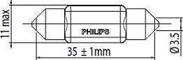 PHILIPS 11854U30CWB1 - Lampadina, Luce abitacolo www.autoricambit.com