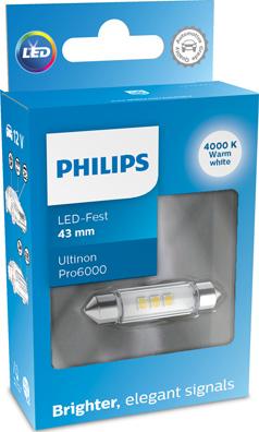 PHILIPS 11866WU60X1 - Lampadina, Luce abitacolo www.autoricambit.com