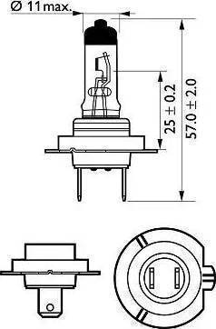 PHILIPS 12972CVPBS2 - Lampadina, Luce guida diurna www.autoricambit.com