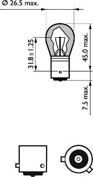 PHILIPS 12496LLECOCP - Lampadina, Indicatore direzione www.autoricambit.com