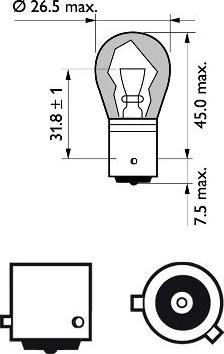 PHILIPS 12496NACP - Lampadina, Indicatore direzione www.autoricambit.com