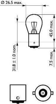 PHILIPS 12498 - Lampadina, Luce guida diurna www.autoricambit.com