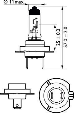 PHILIPS 12972LLECOC1 - Lampadina, Faro di profondità www.autoricambit.com