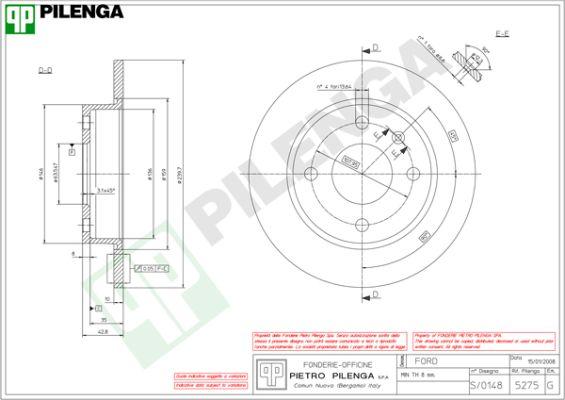 Pilenga 5275 - Discofreno www.autoricambit.com