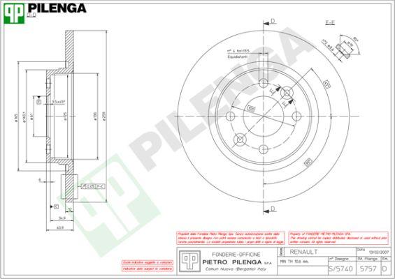 Pilenga 5757 - Discofreno www.autoricambit.com