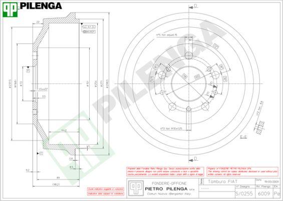 Pilenga 6009 - Tamburo freno www.autoricambit.com