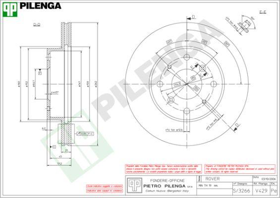 Pilenga V429 - Discofreno www.autoricambit.com