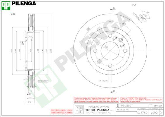 Pilenga V092 - Discofreno www.autoricambit.com