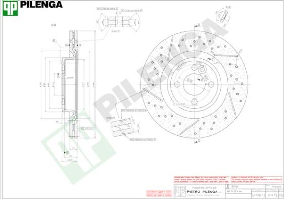 Pilenga V1413 - Discofreno www.autoricambit.com