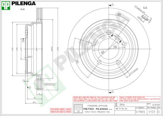 Pilenga V123 - Discofreno www.autoricambit.com