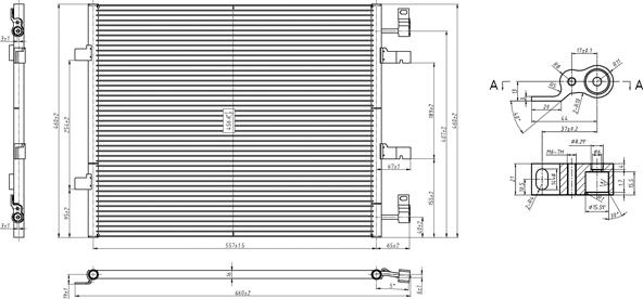 PowerMax 7110433 - Condensatore, Climatizzatore www.autoricambit.com