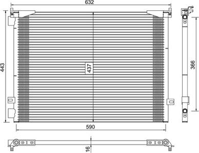 PowerMax 7110393 - Condensatore, Climatizzatore www.autoricambit.com