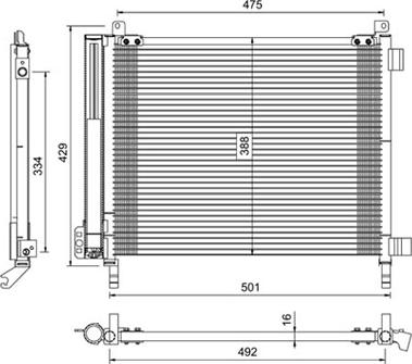 PowerMax 7110775 - Condensatore, Climatizzatore www.autoricambit.com