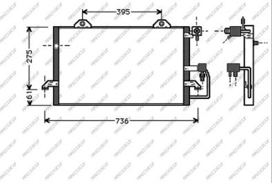 Prasco AD017C005 - Condensatore, Climatizzatore www.autoricambit.com