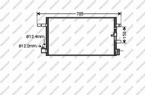 Prasco AD024C003 - Condensatore, Climatizzatore www.autoricambit.com