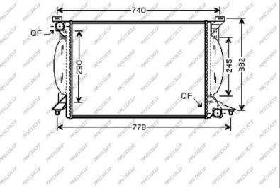 Prasco AD020R020 - Radiatore, Raffreddamento motore www.autoricambit.com