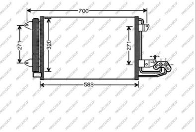 Prasco AD320C001 - Condensatore, Climatizzatore www.autoricambit.com