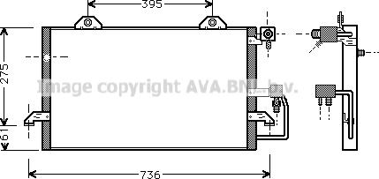 Prasco AI5121 - Condensatore, Climatizzatore www.autoricambit.com