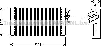 Prasco AI6052 - Scambiatore calore, Riscaldamento abitacolo www.autoricambit.com