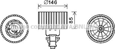 Prasco AI8374 - Elettromotore, Ventilatore abitacolo www.autoricambit.com