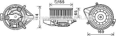 Prasco AI8371 - Elettromotore, Ventilatore abitacolo www.autoricambit.com