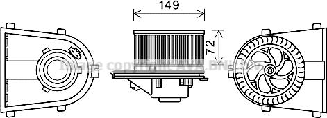 Prasco AI8378 - Elettromotore, Ventilatore abitacolo www.autoricambit.com