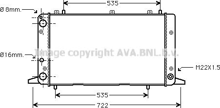 Prasco AI2053 - Radiatore, Raffreddamento motore www.autoricambit.com