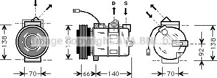 Prasco AIK150 - Compressore, Climatizzatore www.autoricambit.com