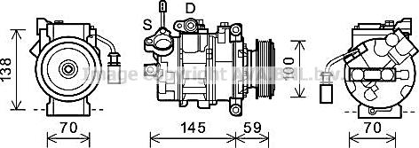 Prasco AIAK342 - Compressore, Climatizzatore www.autoricambit.com