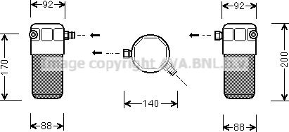 Prasco AID303 - Essiccatore, Climatizzatore www.autoricambit.com